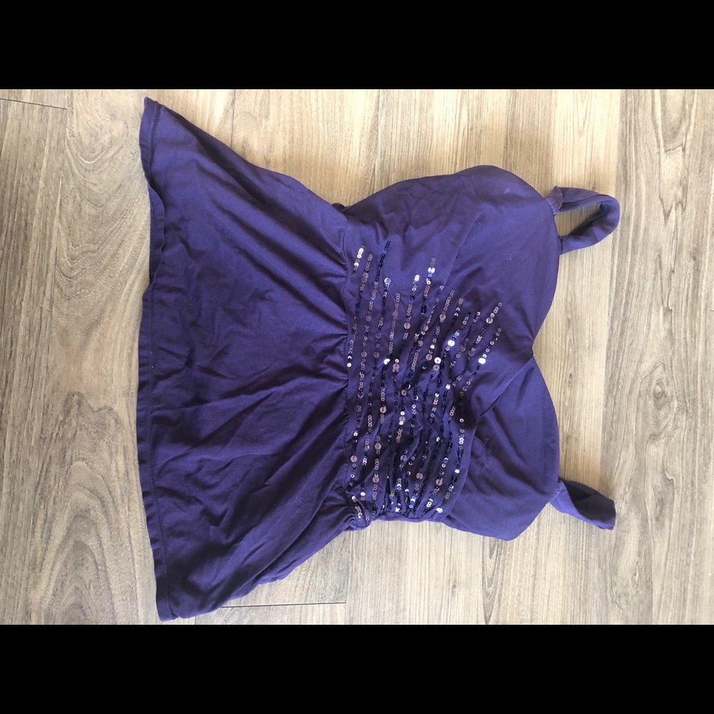 Victoria secret purple sequin bra top